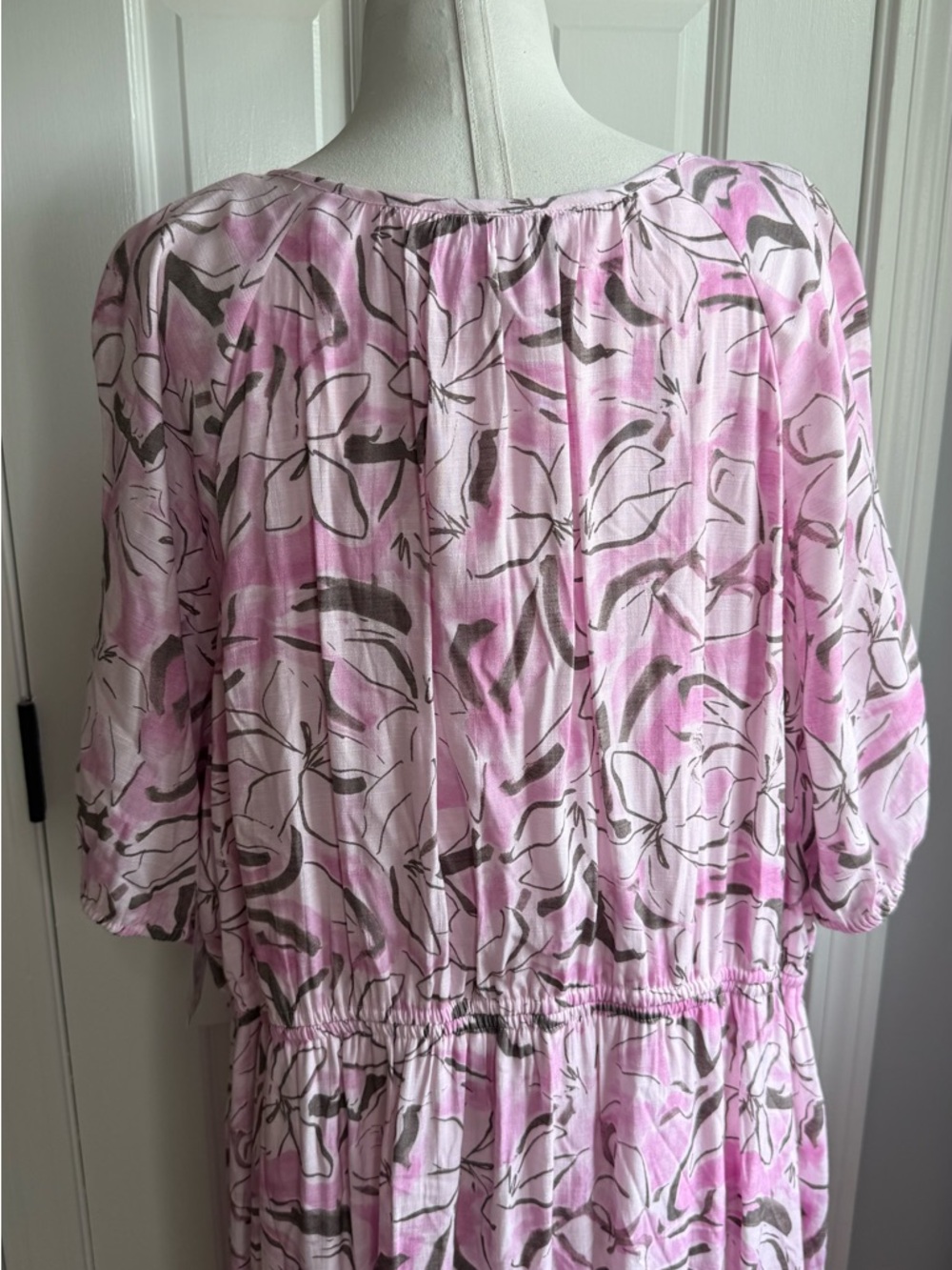 Nine West Pink and White Floral Maxi Dress - Picture 6 of 8